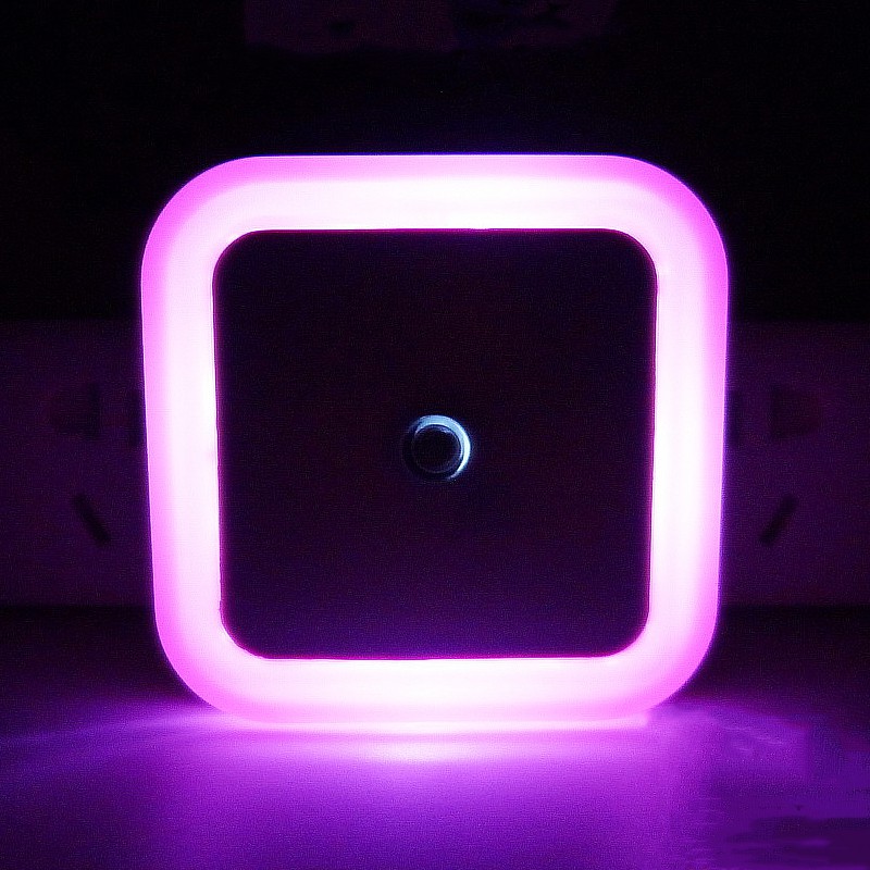 TaffLED Lampu Tidur LED Sensor Cahaya EU Plug - Pink