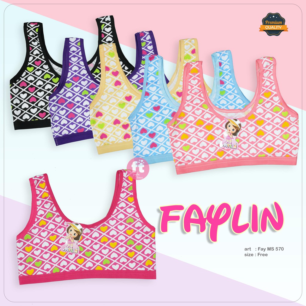 FAYLIN | Miniset Anak Pelajar / Full Print LOVE / art Fay MS 570