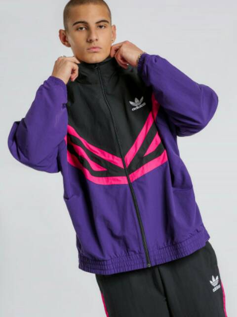 Adidas sportive purple track jacket hotsell