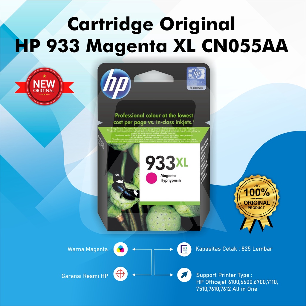 Tinta HP 932 XL Black  &amp; 933 XL Colour Original Ink Cartridge