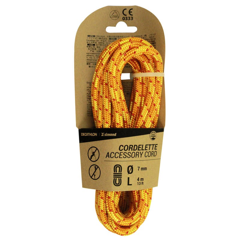 

TALI Cordelette 7 mm x 4 m Orange - SIMOND