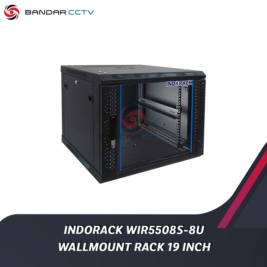 Indorack Wallmount Rack 19 Inch Tipe WIR5508S 8u