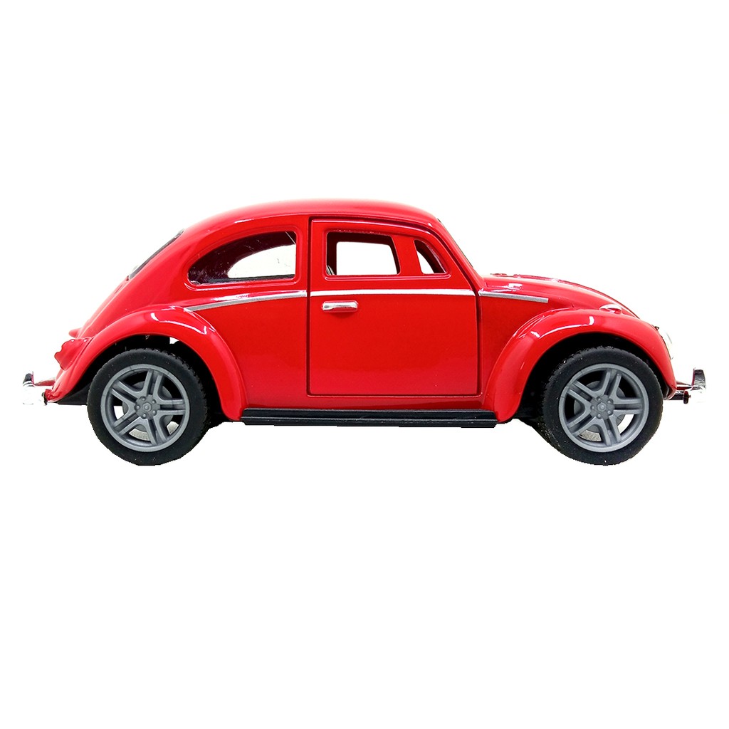 Toy Addict VW Beetle Classic Car Merah Diecast Mainan Mobil Klasik