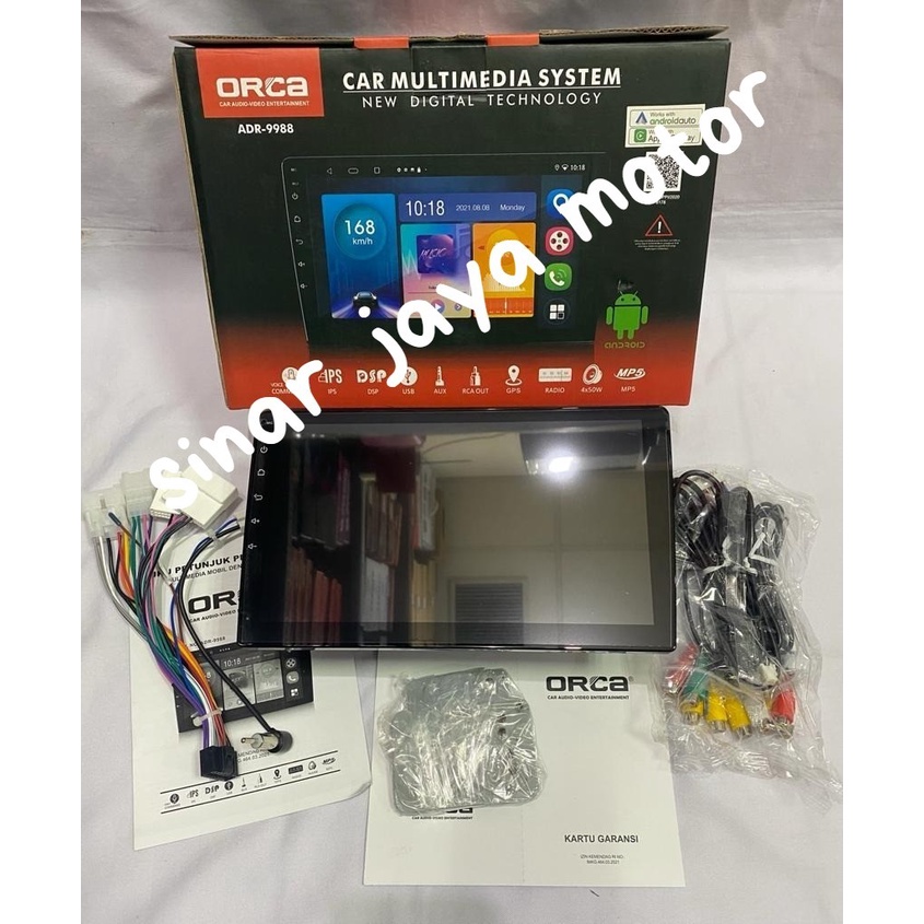 Double din Orca ADR-9988 android 10 Inch Voice Command Ram 2GB/32GB