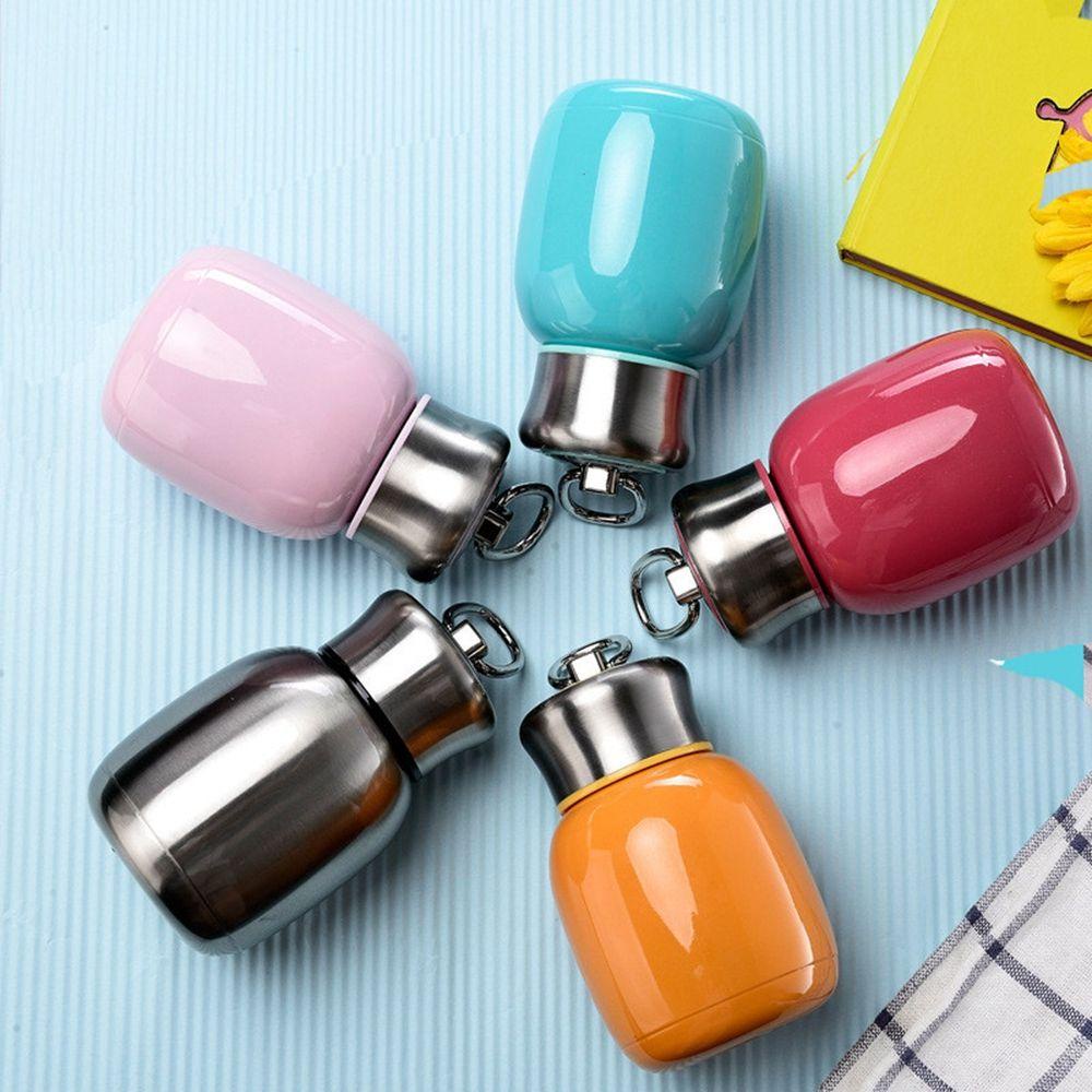 [Elegan] Termos Cangkir Warna Permen Kualitas Tinggi Portabel Lucu Stainless Steel Perlengkapan Minum Compact Vacuum Flasks