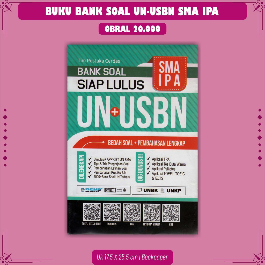 Buku Obral Siap Lulus Ujian Nasional Un Usbn Sd Mi Smp Mts Sma Ipa Dilengkapi Bedah Soal Pb Shopee Indonesia