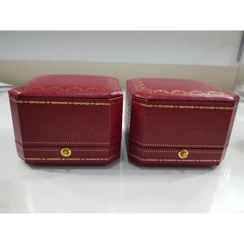 READY Kotak Cincin Model CARTIER ring box RED merah cartier 1 slot