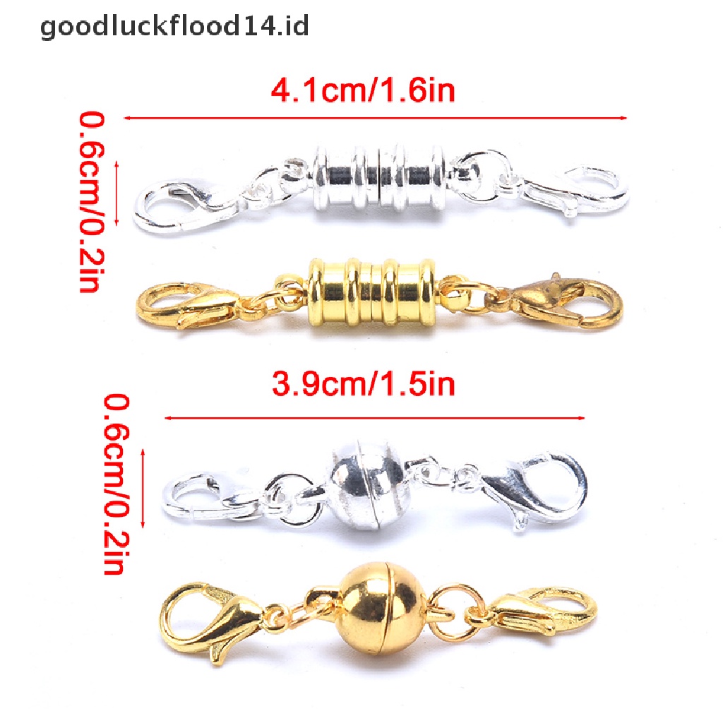 [OOID] 10pcs/lot Lobster Clasp Magnetic Hooks Jewelry Making DIY Handmade Accessories ID
