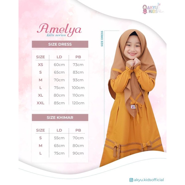 Ready ✅ Amelya by Akyu Kids ✔️ COD ✔️ Dress anak