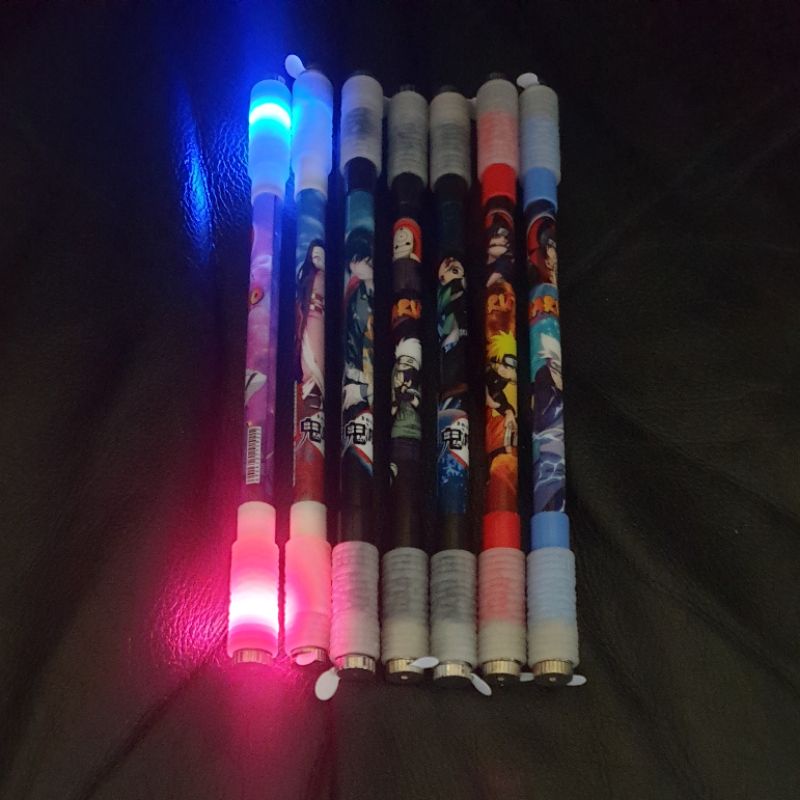 NARUTO LED SPINNING PEN / PEN ANTI STRESS / PEN BALANCE / PEN PUTAR