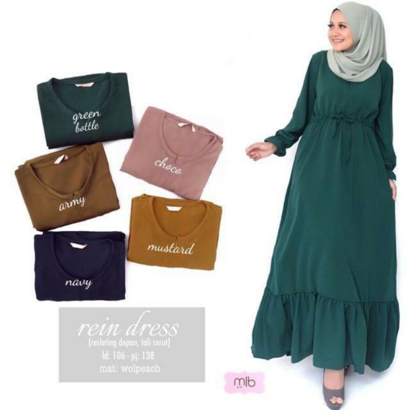 MRA - Rein maxi dress Wolfis Polos Rempel // gamis reinn (1kg=4)