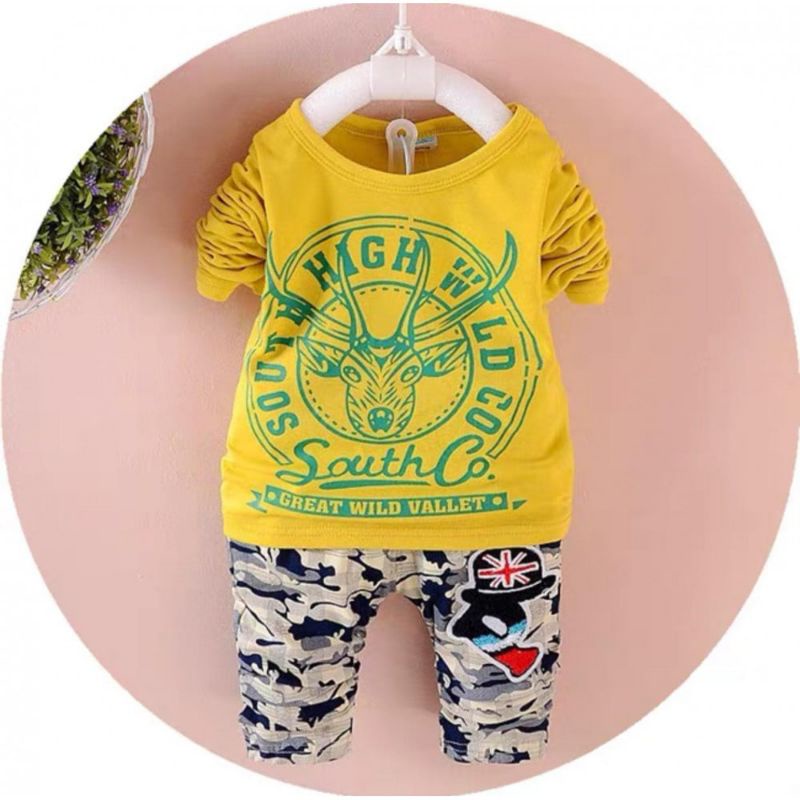 setelan kaos anak great army import