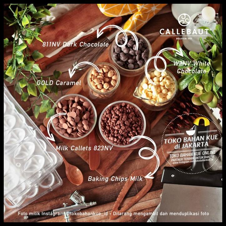 

TERBARUU!! Callebaut 823 MILK Chocolate Couverture 1kg Kemasan Asli 33,6% Cokelat PROMO