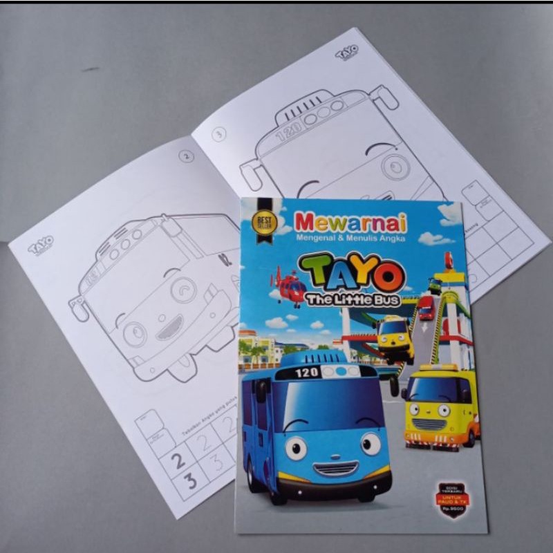 BUKU MEWARNAI ANAK PAUD DAN  TK UKURAN BESAR