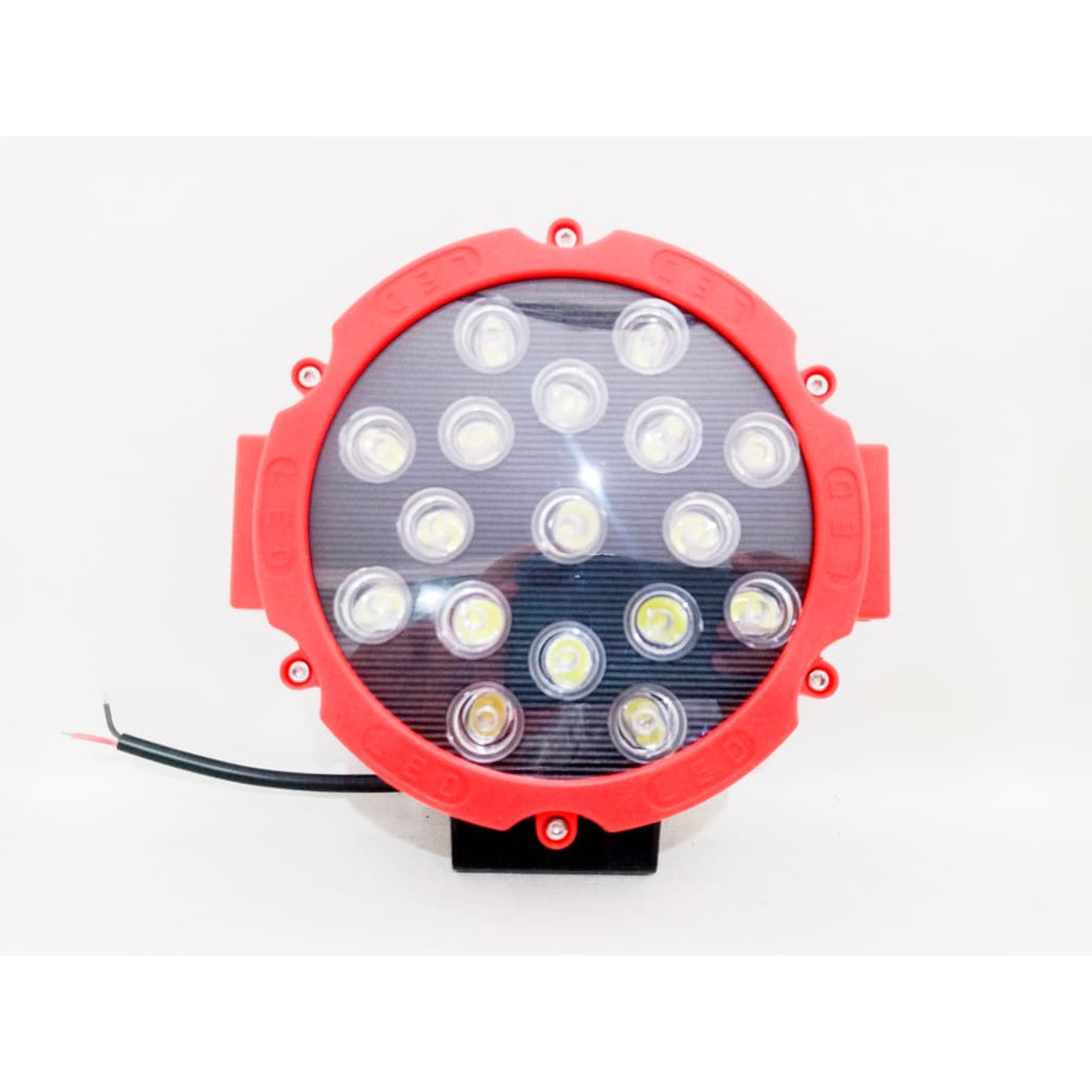 Lampu Sorot LED Worklight 17 Titik Mata Cree Tembak 51 Watt Mobil Motor 51Watt offroad 51W