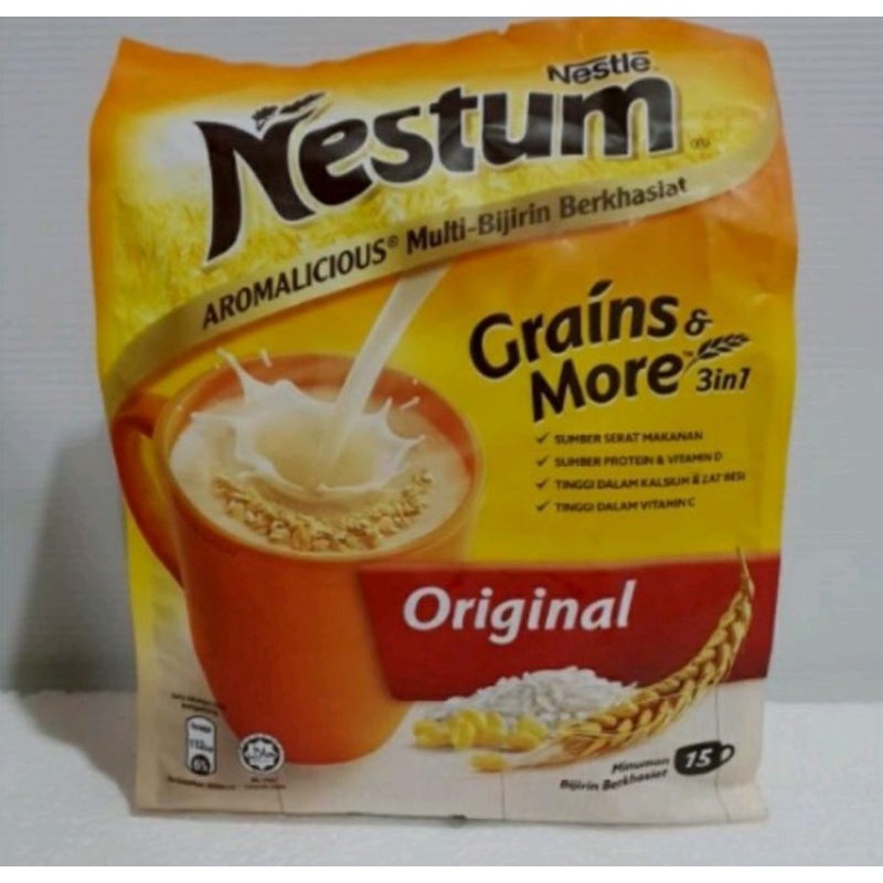 

Nestum Original 3in1 Malaysia 1Bungkus Isi 15 Sachets Halal / 3 in 1