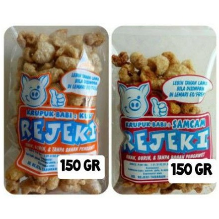 

Kerupuk Rejeki 150 gram krupuk Bali kulit samcam babi