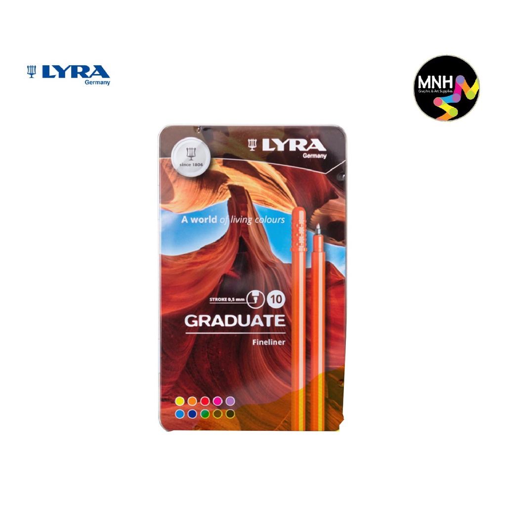 

LYRA GRADUATE FINELINER METAL BOX 10 PCS
