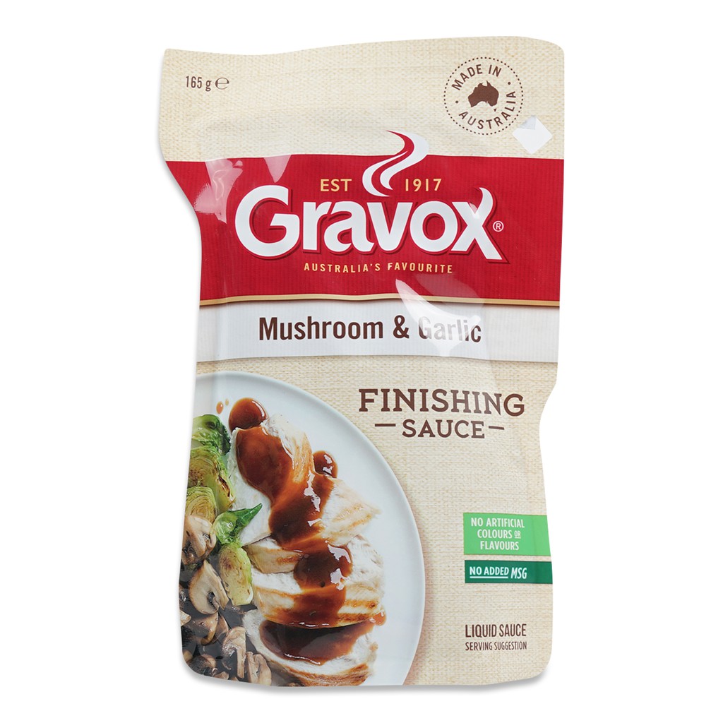 

Gravox Mushroom & Garlic Finishing Liquid Sauce 165g