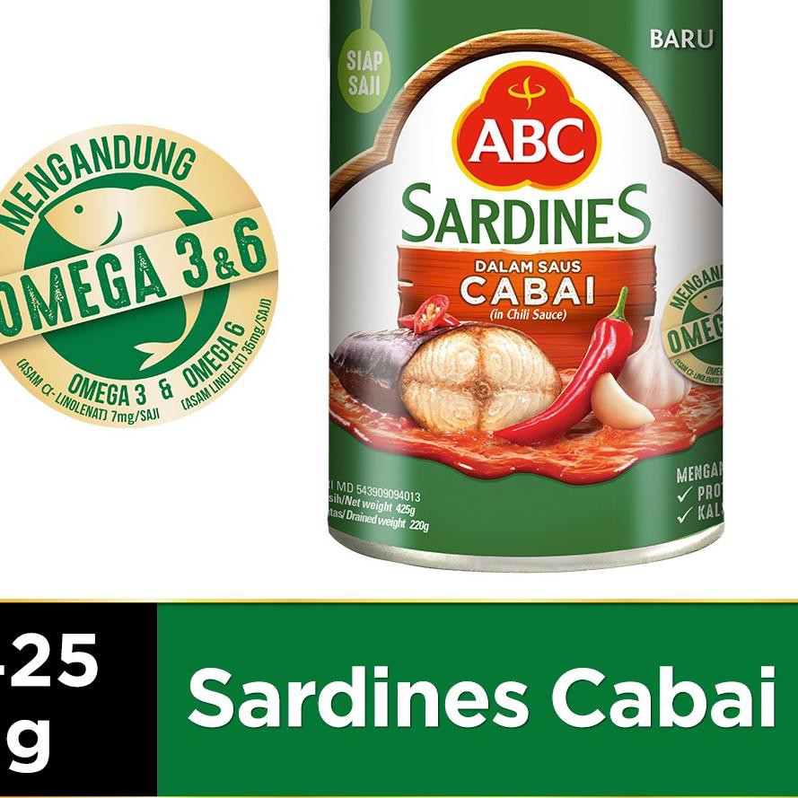 

Flash Sale!! KODE-655 ABC Sarden Saus Cabai 425 g