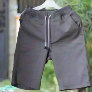  Celana  Chino Pendek Pria  mick pinggang  karet  rip katun  