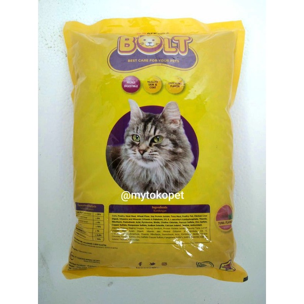 BOLT Makanan Kucing 7KG - Paket KHUSUS GRAB/GOJEK