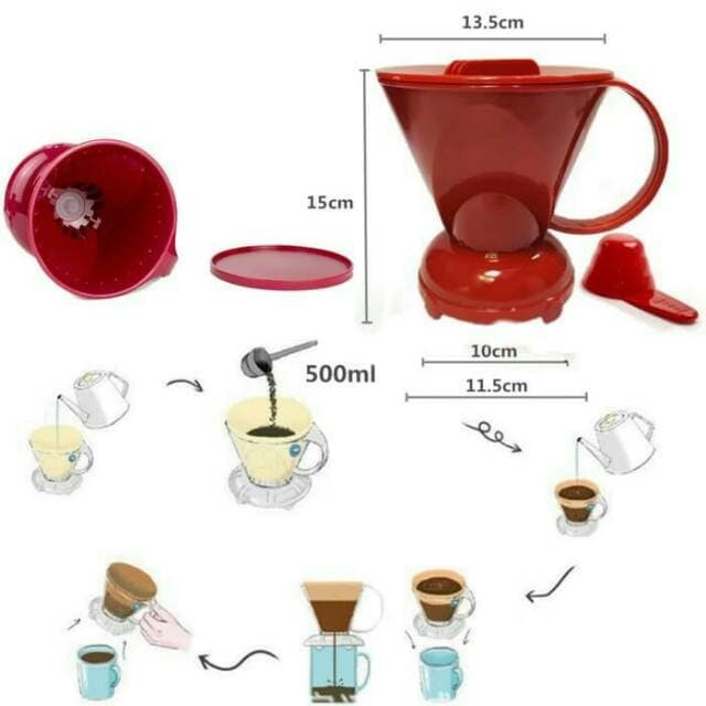 clever coffee dripper ukuran besar FREE Coffee Spoon 2110