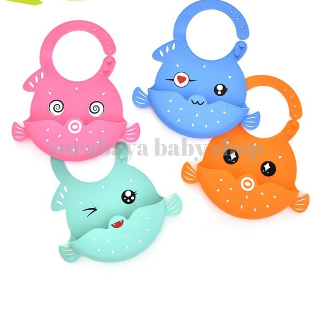 PUFFERFISH SILICONE BABY BIB BABIESFIRST FOR BABY 532200