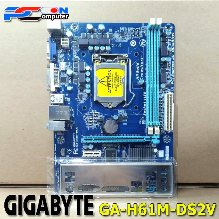 MOBO Mainboard Motherboard Intel LGA 1155 H61 Onboard GIGABYTE DDR3