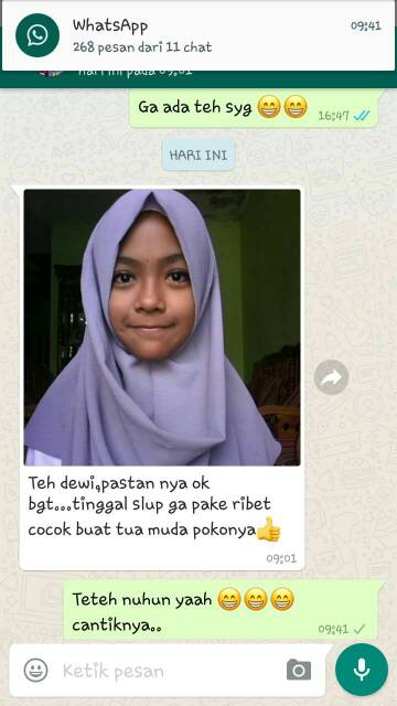 PASMINA INSTANS 1 LUBANG MUKA REAL PICTURE BUBBLECREPE PLATINUM