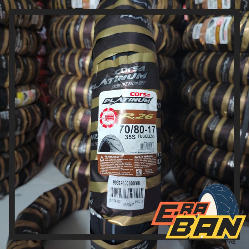 BAN CORSA R26 70 80 RING 17 TUBELESS BEBEK