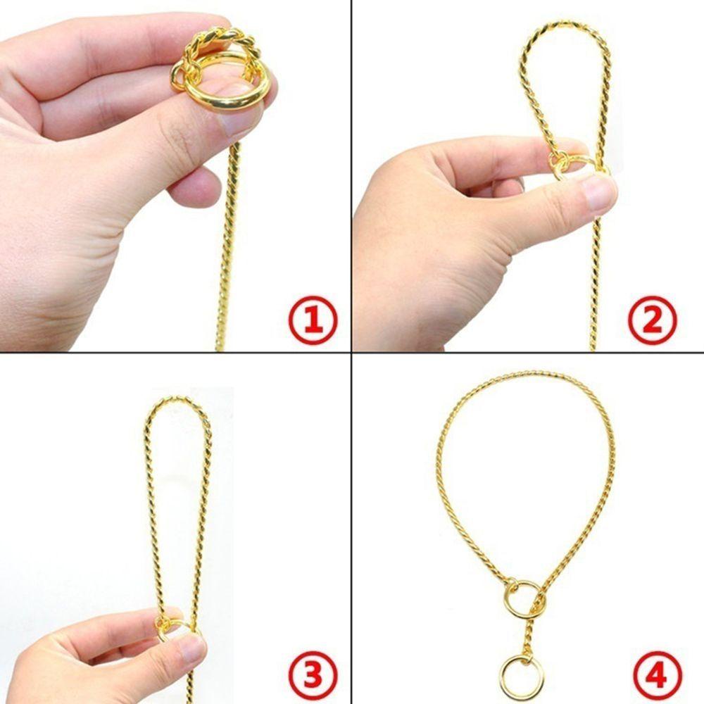 Rebuy Accessories Choke Chain Rantai Ular Kerah Retriever Heavy Duty