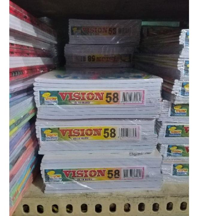 

⸨TiG♛⸩ ⭐️ BUKU TULIS VISION ISI 58 LEMBAR 10pcs //Best produk