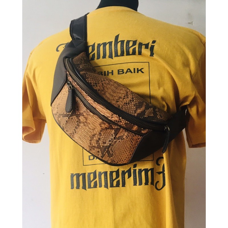 TAS SLEMPANG KULIT ULAR ORIGINAL