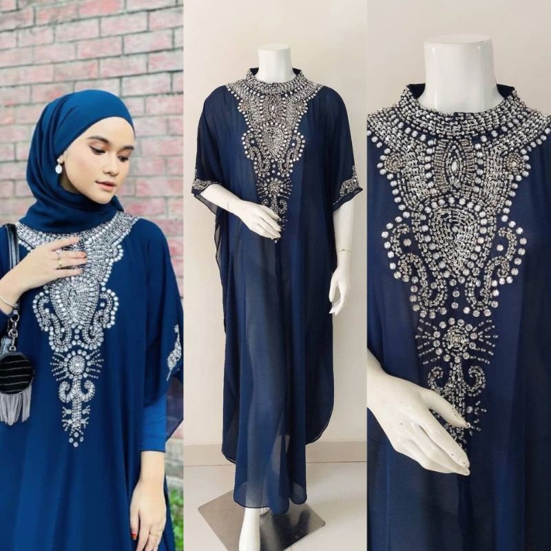 KAFTAN DUBAI / kaftan india ceruty payet swarovski cantik mewah