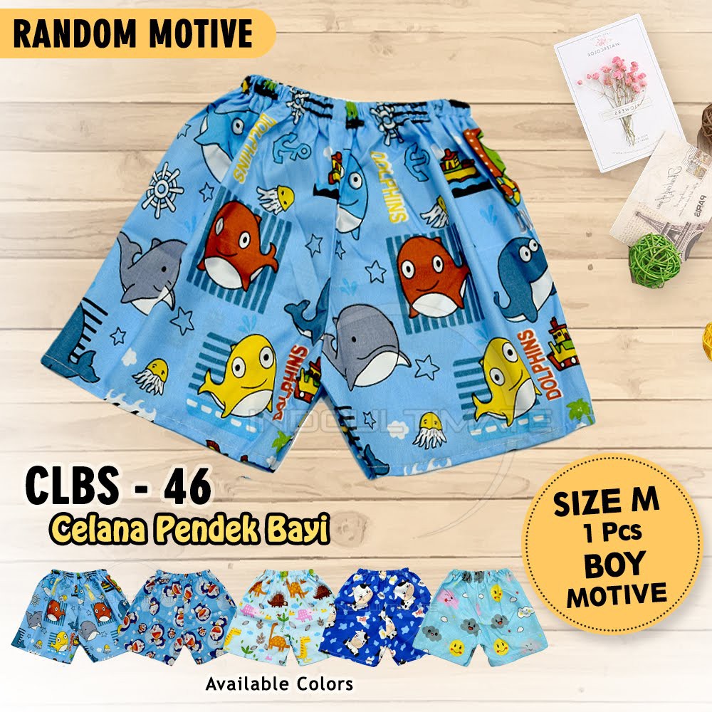 Celana Pendek Anak Motif 1-5Th Laki Laki Perempuan CLBS-46 Bergambar Celana Harian Baju Bawahan Bayi