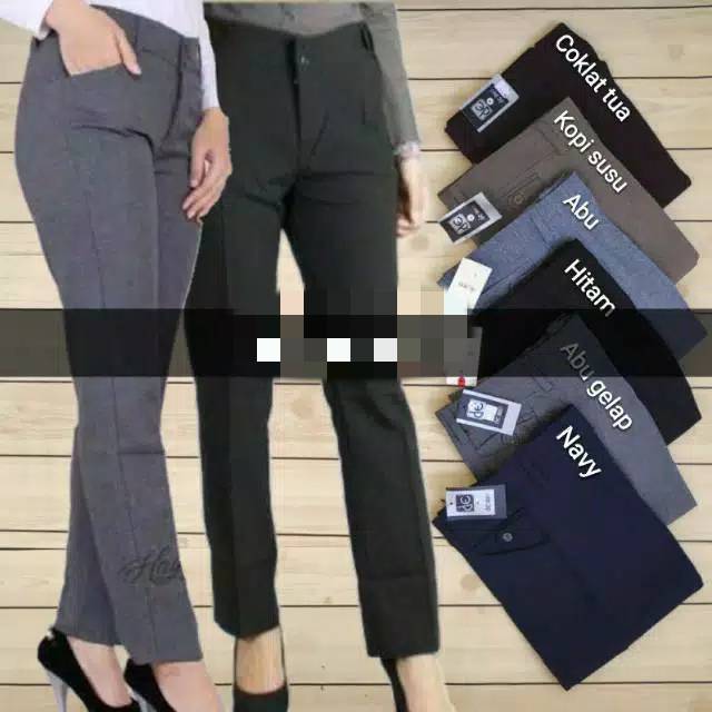 Celana kerja wanita demost | celana kerja | celana formal