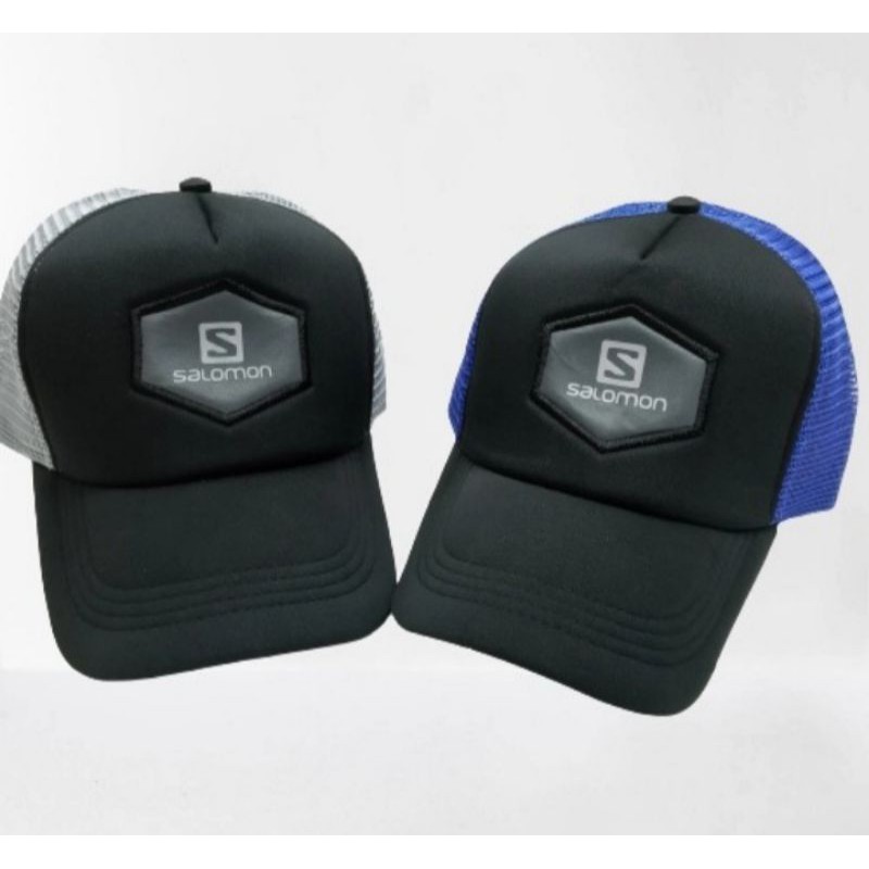 Topi Trucker Salomon topi lokal topi baseball fashion pria wanita