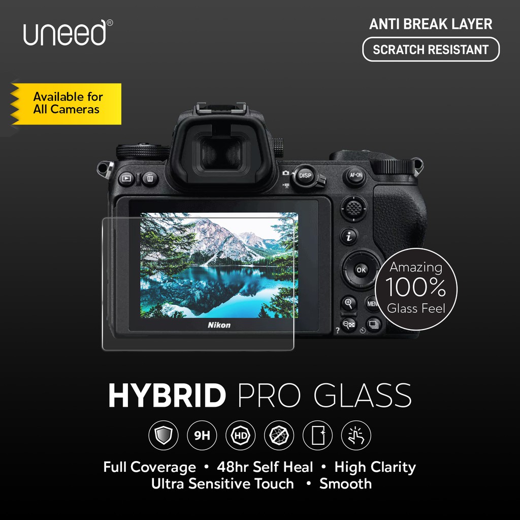 UNEED Hybrid Pro Anti Break Screen Protector Kamera SLR / DSLR Nikon