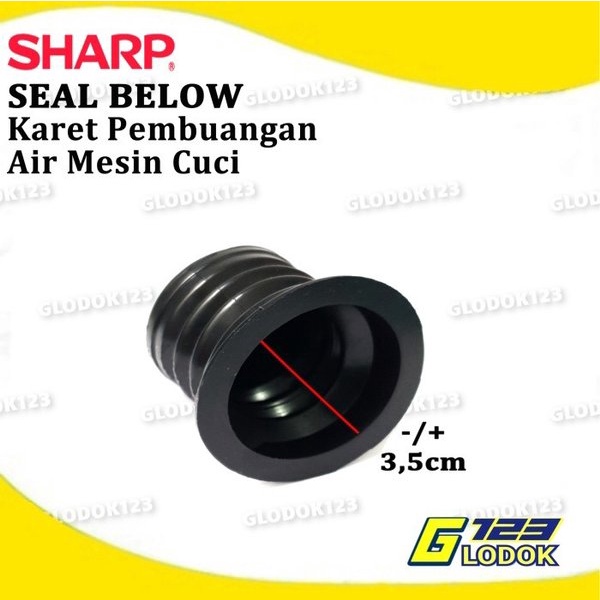 Karet Seal Below Klep Drain Sil Pembuangan Air Mesin Cuci SHARP