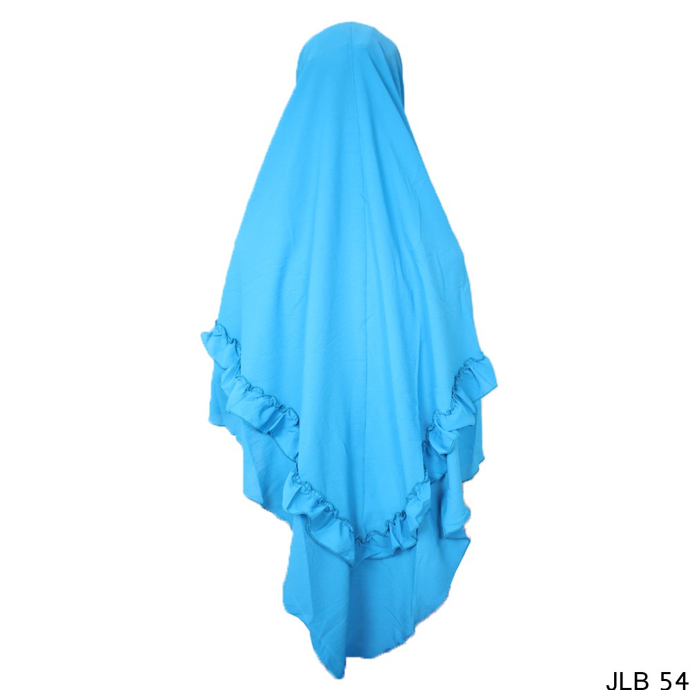 Kerudung Bubble Pop Jumbo Rempel Bubble Pop Biru - JLB 54