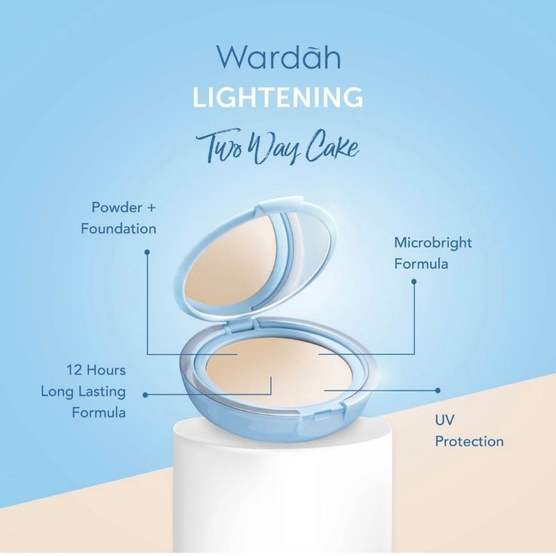 Bedak Wardah TWC Lightening powder foundation light feel SPF 15