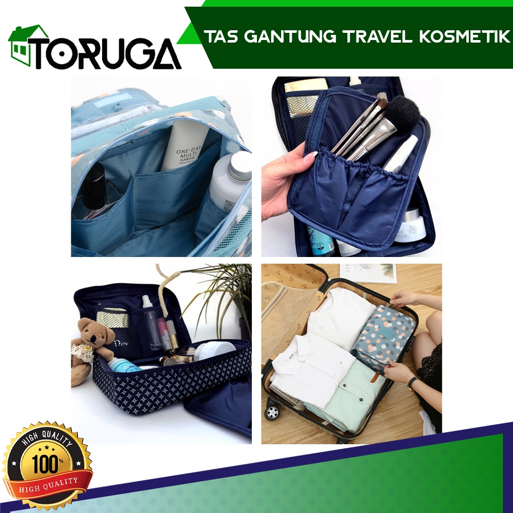 Tas Perlengkapan Mandi Kosmetik Makeup Gantung Travel Bag Toiletries