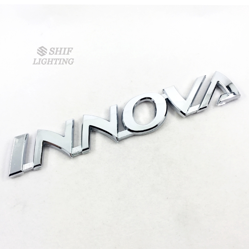 1pc Stiker Emblem Logo INNOVA Bahan ABS Krom Untuk Mobil TOYOTA