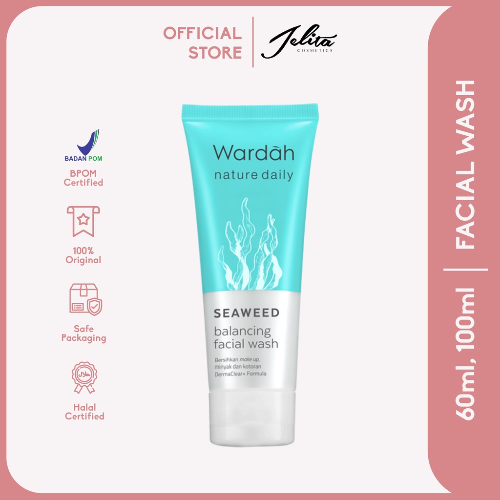 Wardah Nature Daily Seaweed Balancing Facial Wash