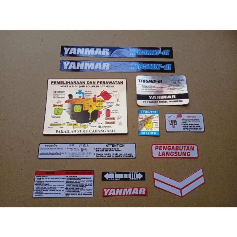 

stiker diesel Yanmar