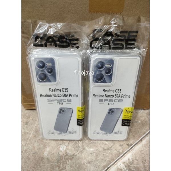 Softcase Realme C35 50A Prime silikon Casing Selicon Case Bening Transparan Terasfaran Pelindung Pro Camera