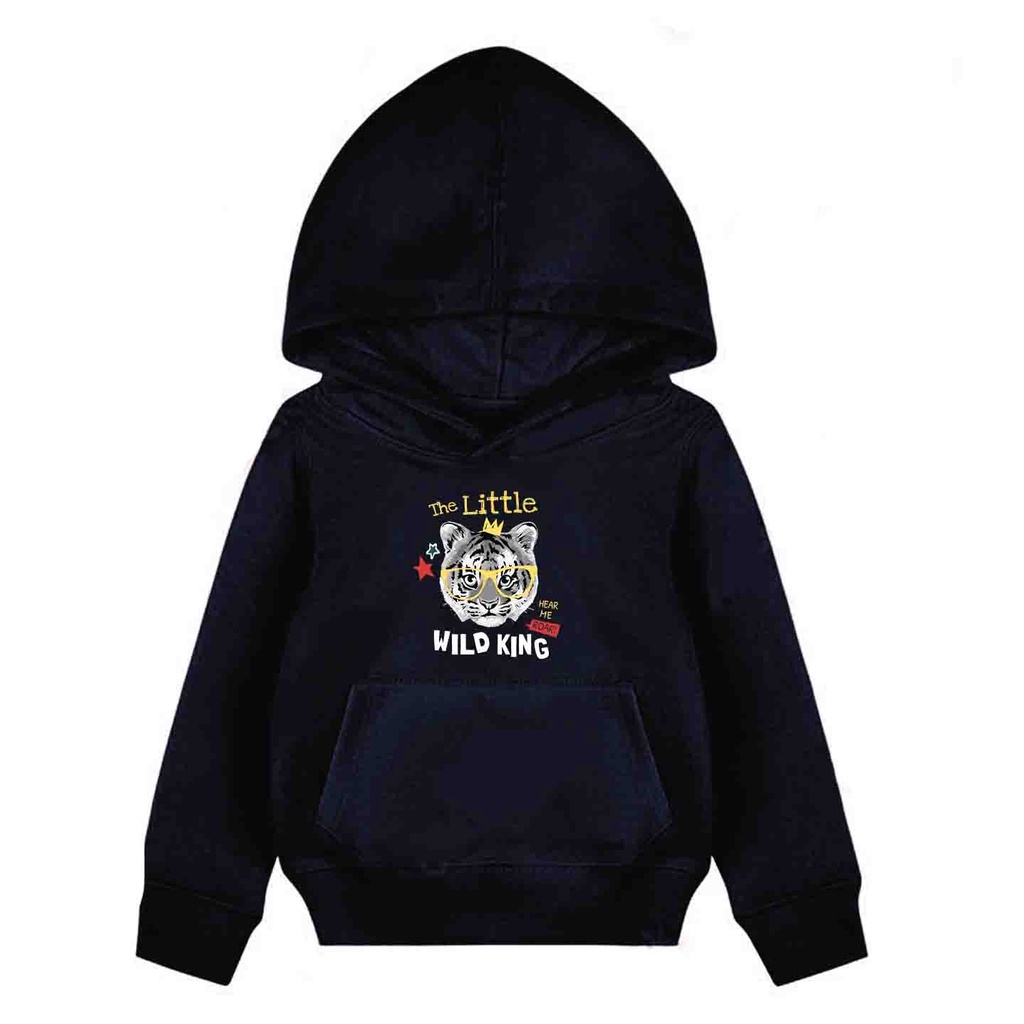 Hoodie Anak Wild King Sweater Pakaian Fleece Anak M - XL