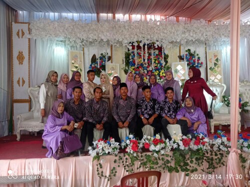 (couple Keluarga ) Batik Couple Keluarga Sania Ruffle Ori Ndoro Jowi Dnt - Motif Cibulan Ungu