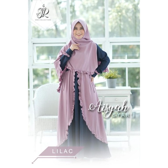 Aisyah Set Syari Original Jr One / Set Syar'i Aisyah / Set Syari By Jr One
